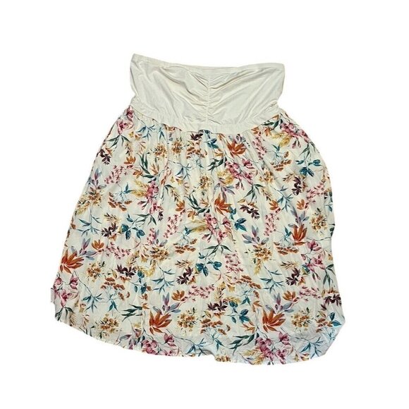 Torrid Floral Dress 4X White Midi Tropical Boho Coastal Feminine Hippie Classic - Picture 2 of 12